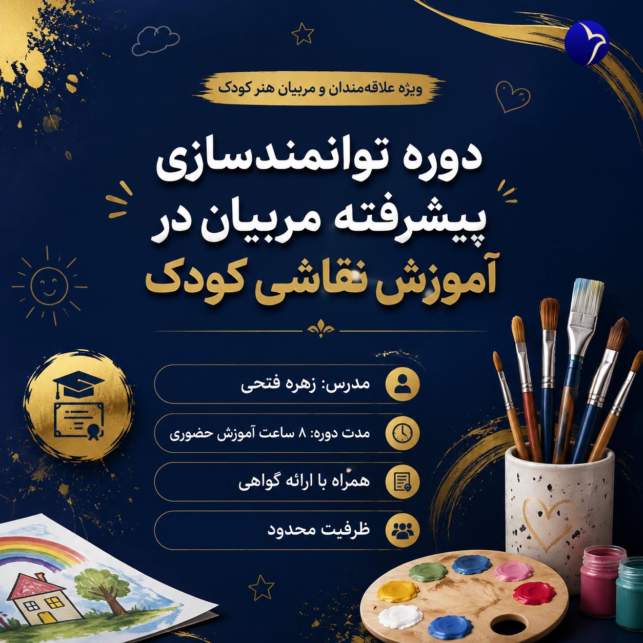 توانمندسازی پیشرفته مربیان کودک در آموزش نقاشی 